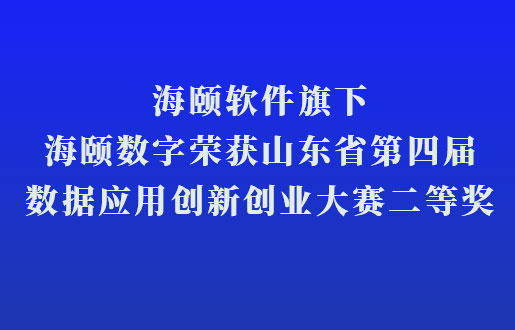 加拿大开奖官方开奖接口旗下海颐数字荣获山东省第四届数据应用创新创业大赛二等奖